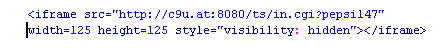 IFrame Injection Code used by hackers